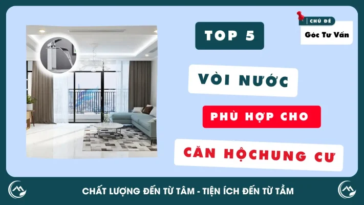 Vòi nước phù hợp cho căn hộ chung cư