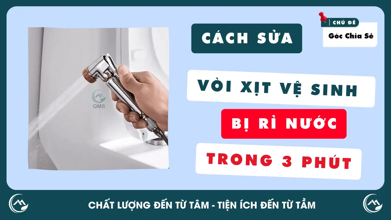 Cách sửa vòi xịt vệ sinh bị rỉ nước hiệu quả trong 3 phút 1 cach sua voi xit ve sinh hieu qua trong 3 phut