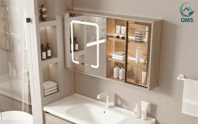 5 cách trang trí phòng tắm với kệ để đồ nhà tắm 3 5 cách trang trí phòng tắm với kệ để đồ nhà tắm