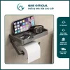 Kệ cài giấy vệ sinh dán tường QMS màu Xám 11 Kệ cài giấy vệ sinh