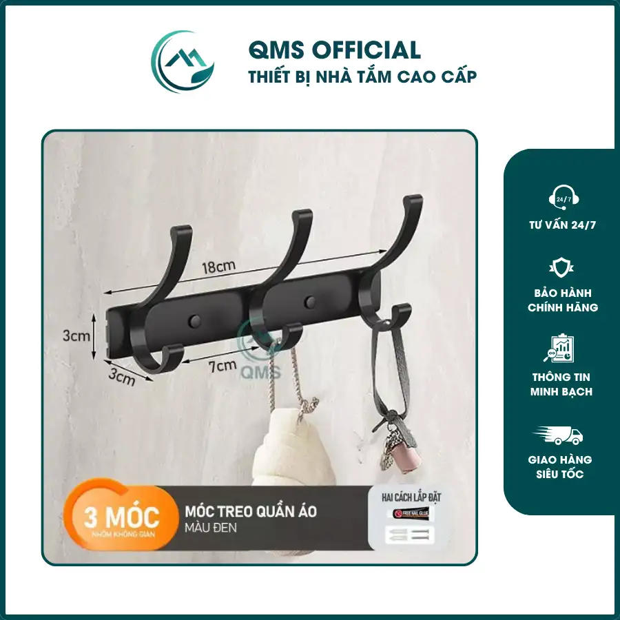 Móc treo đồ đa năng nhà tắm
