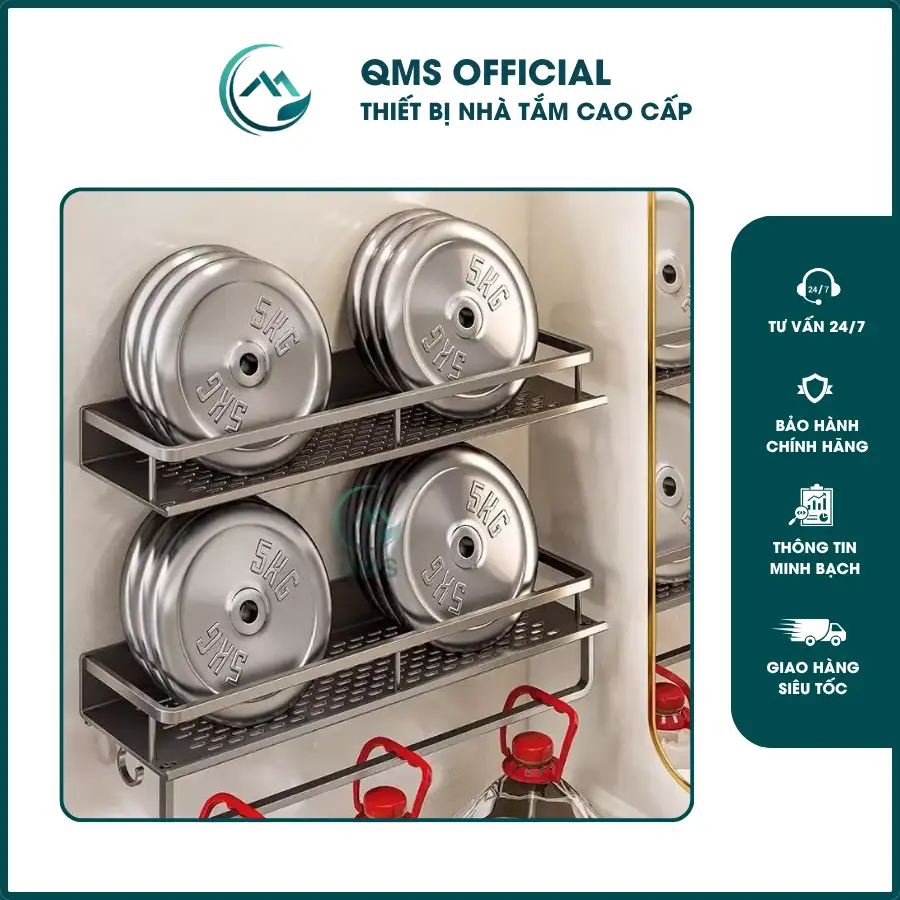 Kệ để đồ phòng tắm, nhà bếp QMS 3 Kệ để đồ
