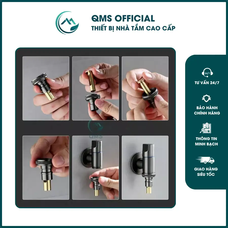 Van chia nước máy giặt QMS 5 Van chia nước máy giặt