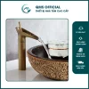 Vòi bồn rửa mặt nóng lạnh chất liệu đồng thau 14 Vòi bồn rửa mặt