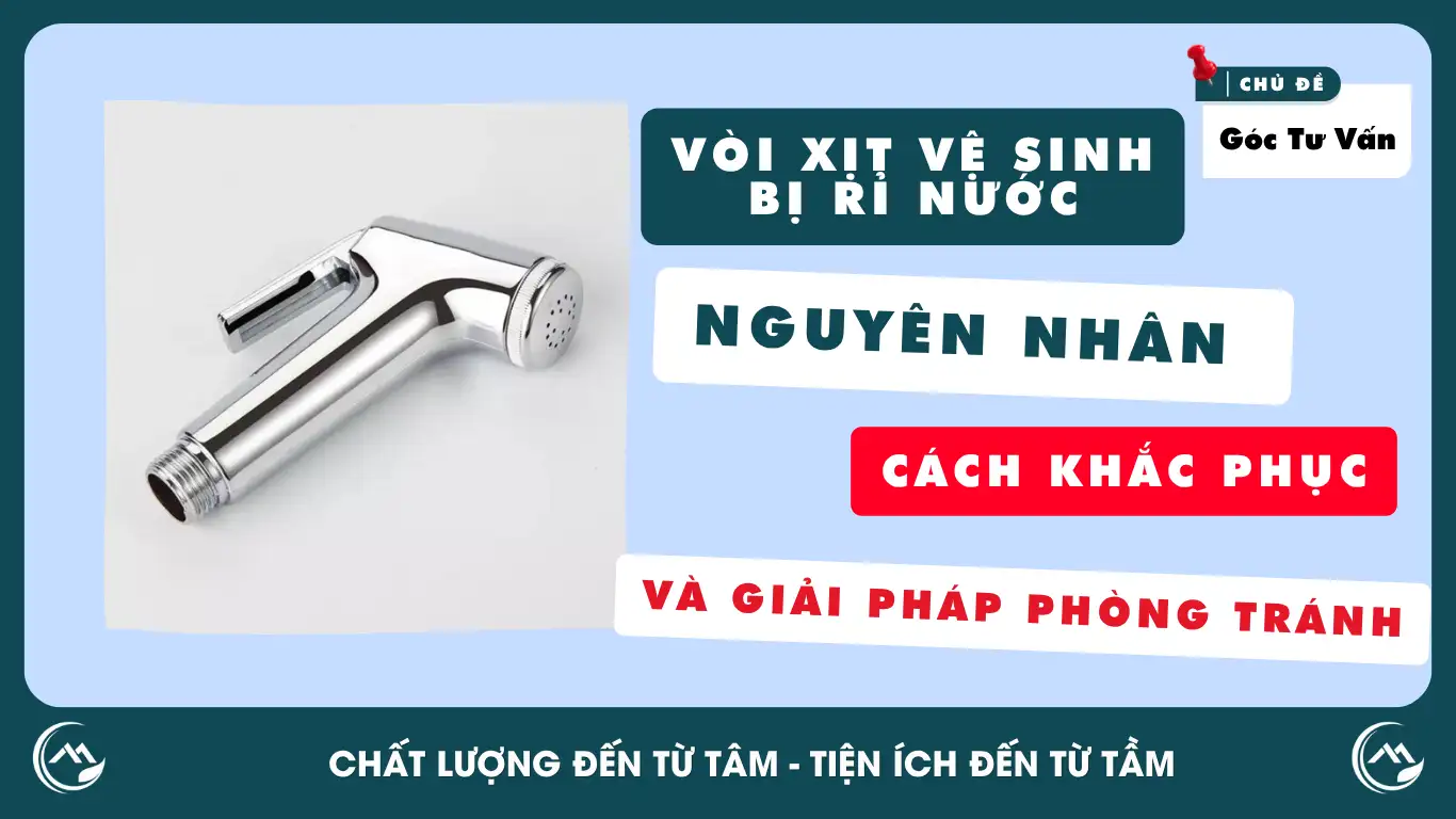 Vòi Xịt Vệ Sinh Bị Rỉ Nước: Nguyên Nhân, Cách Khắc Phục & Giải Pháp Phòng Tránh 1 Khung bai viet QMS 1366 x 768 4